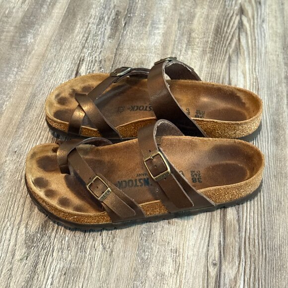 Birkenstock Mayari Sandals 38 US 7-7.5 Women's Graceful Toffee Adjustable - Picture 3 of 10